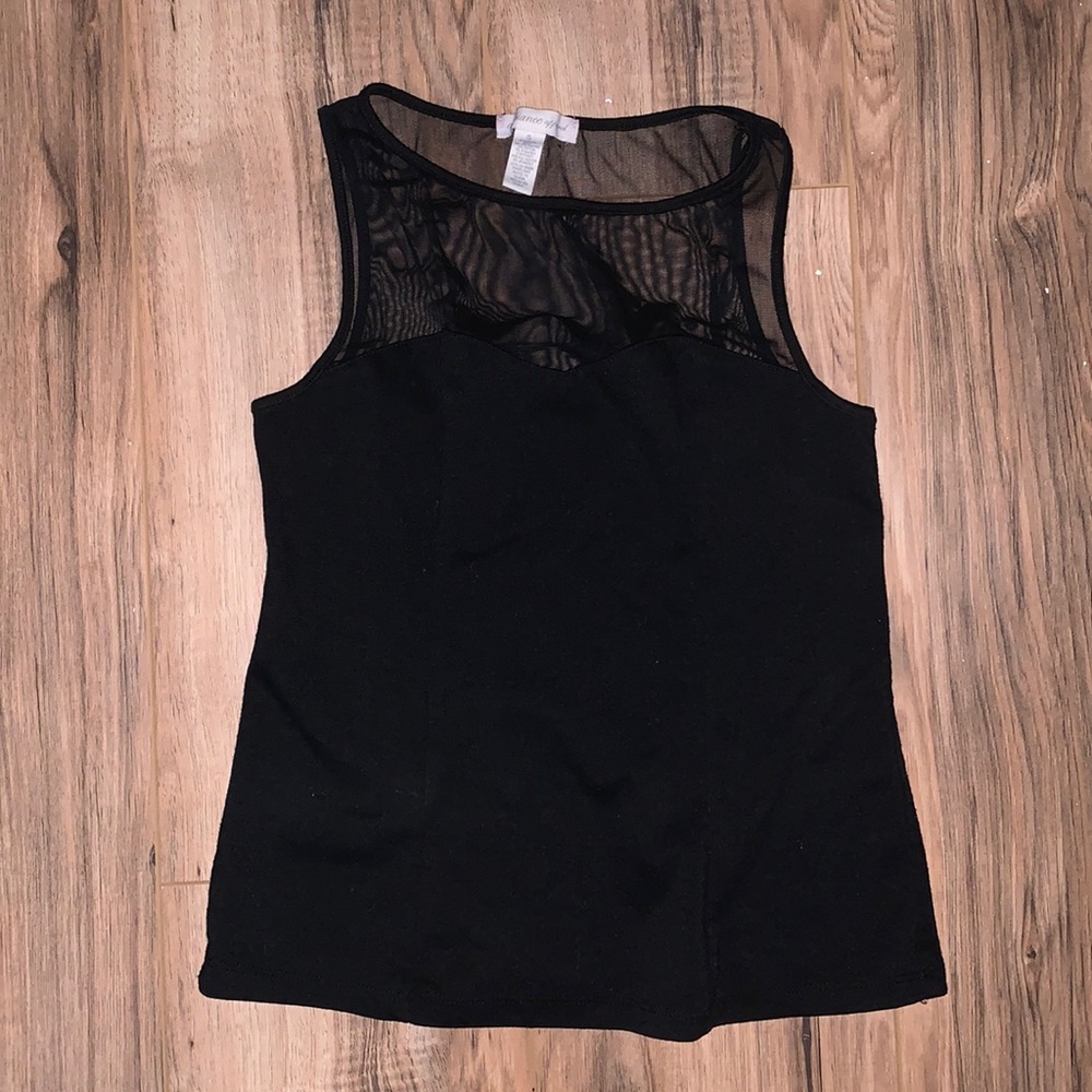 meshed shoulder top